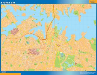 Mapa Sydney Bay Australia