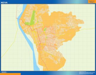 Mapa de Neiva en Colombia