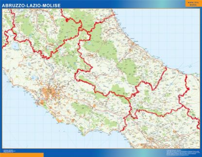 Mapa región Lazio